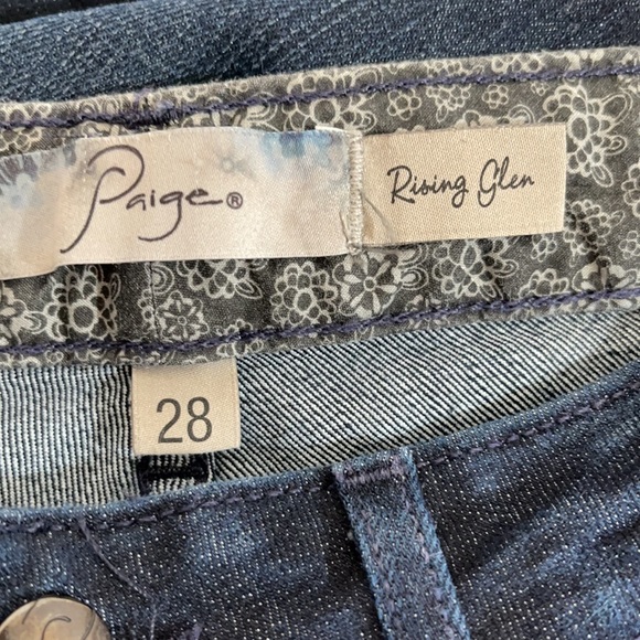 Paige Rising Glen Flare Boot Cut Mid Rise Stretch Denim Jeans Size 28 - Picture 5 of 7